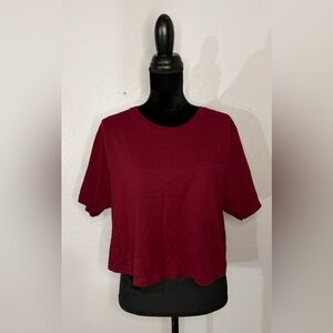 Fashion Nova Maroon Crop Top